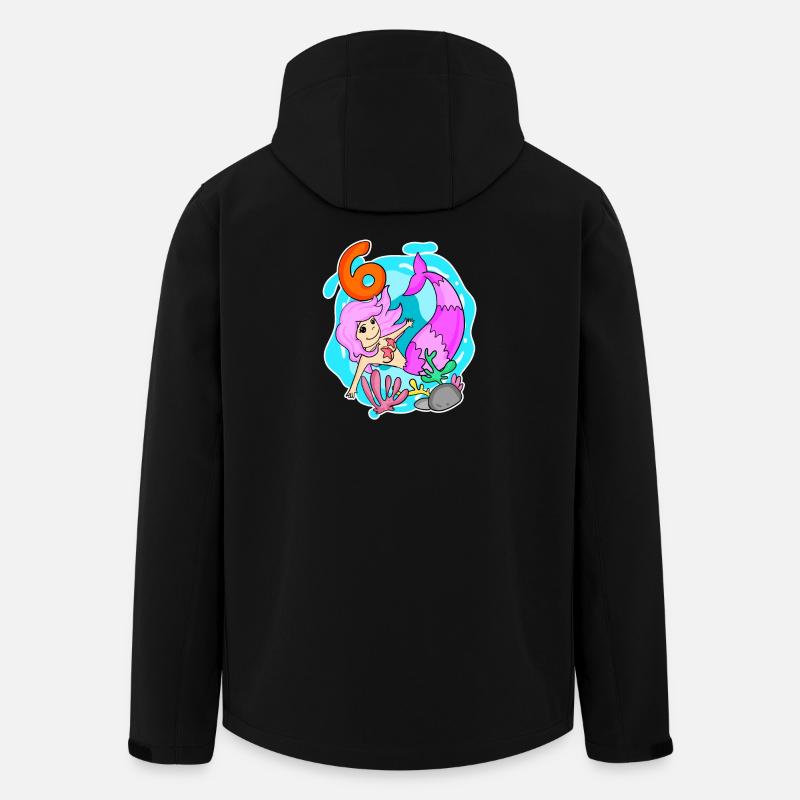Fille 6 ans - Sirène - Veste softshell homme en polyester recyclé Stanley/Stella - noir