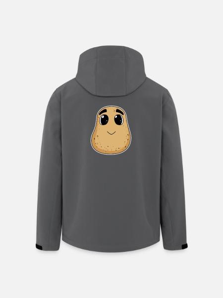 Potato motif - Men’s Recycled Softshell Jacket by Stanley/Stella - black