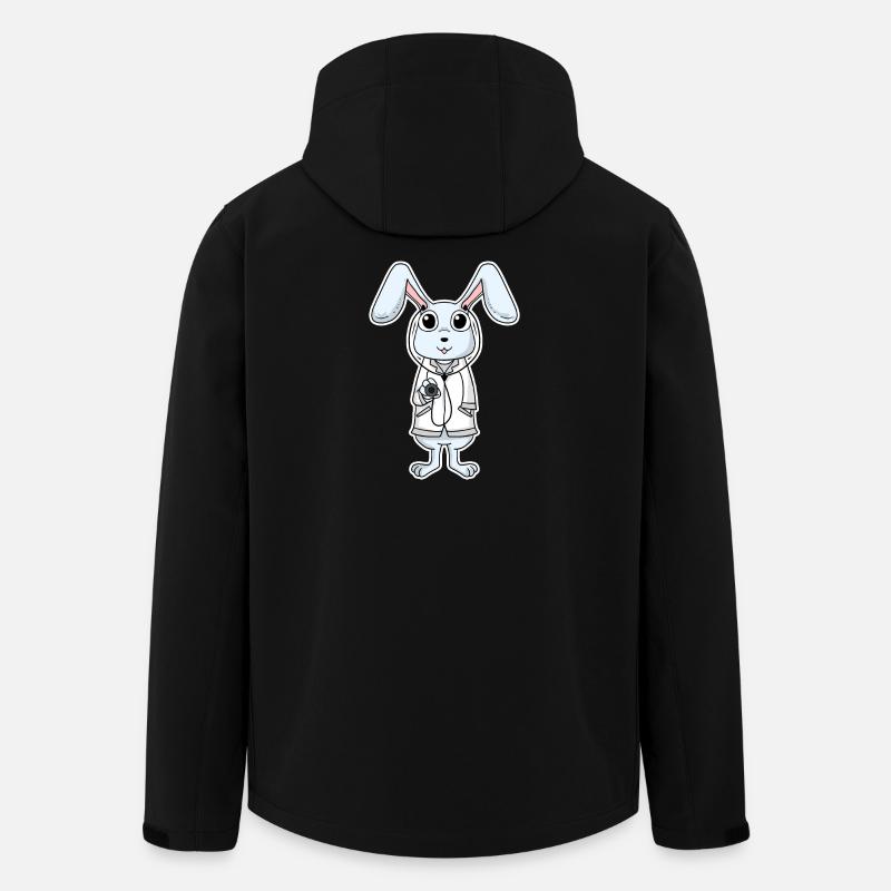 Doctor Veterinarian Rabbit - Men’s Recycled Softshell Jacket by Stanley/Stella - black