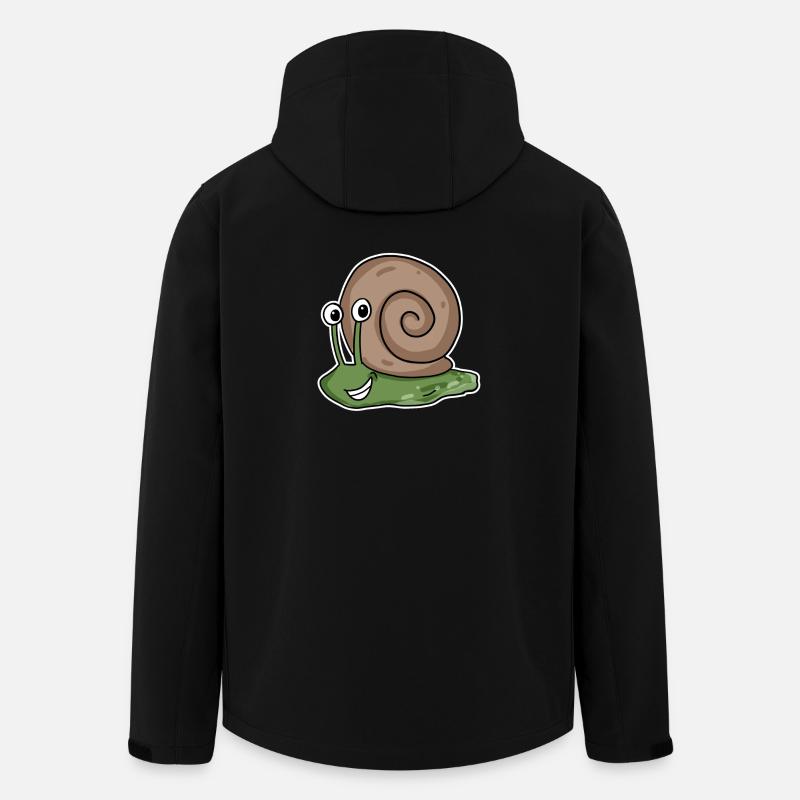 Schnecke - Recycelte Männer Softshell-Jacke von Stanley/Stella - Schwarz