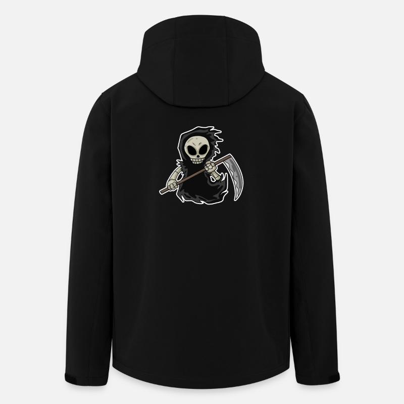Faucheuse avec faux - Veste softshell homme en polyester recyclé Stanley/Stella - noir