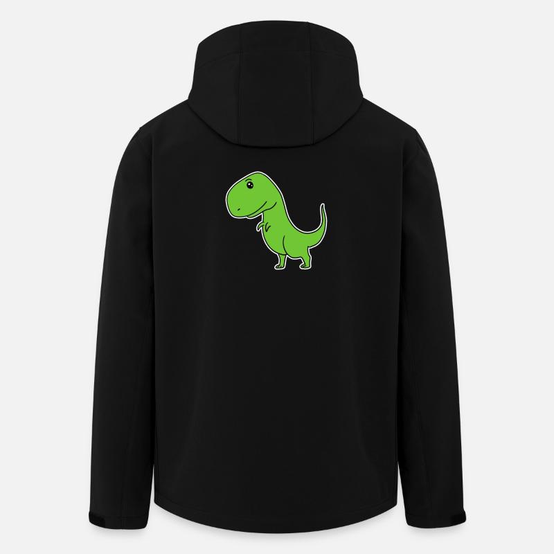 Dinosaur Green - Men’s Recycled Softshell Jacket by Stanley/Stella - black