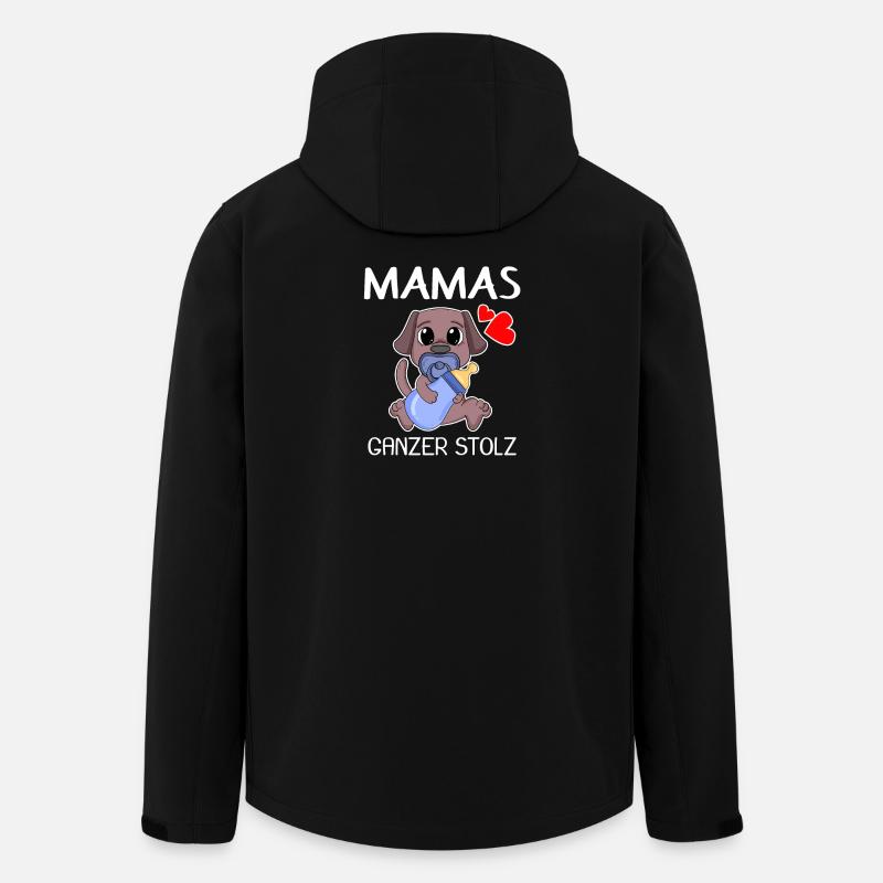 Baby Geburt - Recycelte Männer Softshell-Jacke von Stanley/Stella - Schwarz