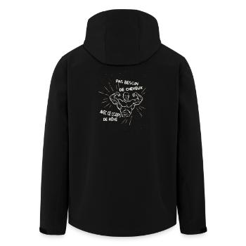 Pas besoin de cheveux avec ce corps de rêve - Veste softshell homme en polyester recyclé Stanley/Stella - noir - Dos - AI Model Male 185 light (185cm)