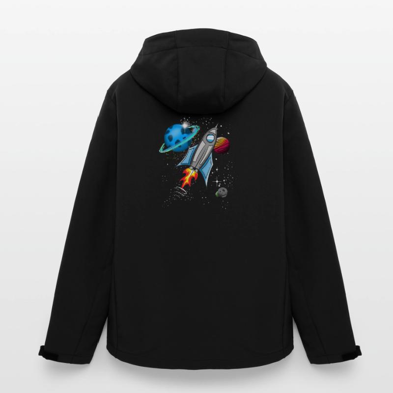 Fusée dans l’espace Veste softshell homme en polyester recyclé Stanley/Stella
