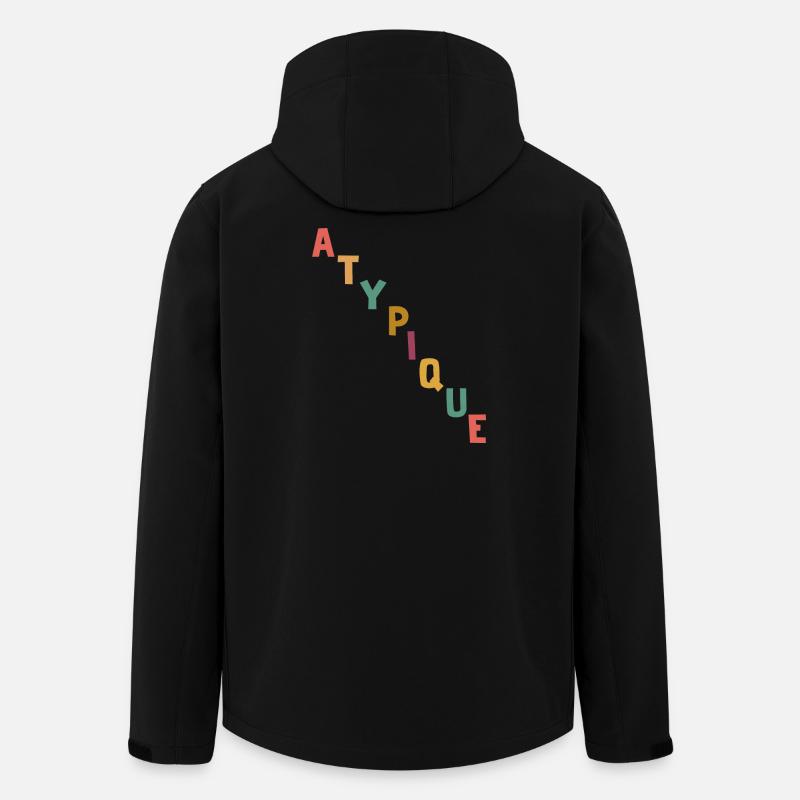 Atypisch - Recycelte Männer Softshell-Jacke von Stanley/Stella - Schwarz