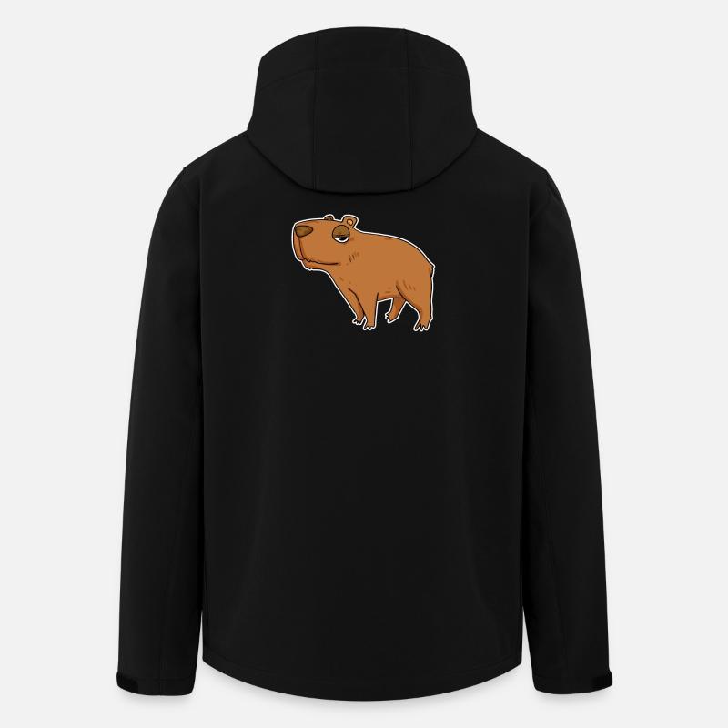 Capybara Capybara Gift - Men’s Recycled Softshell Jacket by Stanley/Stella - black