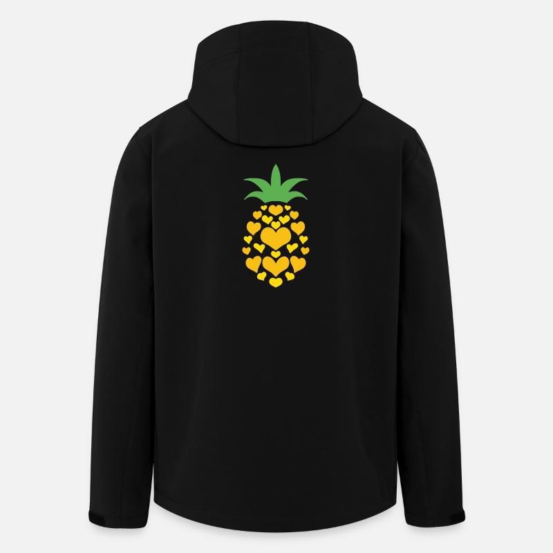 Pineapple's Heart - Men’s Recycled Softshell Jacket by Stanley/Stella - black