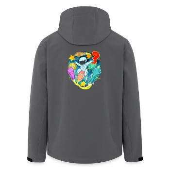 3 Years Birthday Boy Gift - Men’s Recycled Softshell Jacket by Stanley/Stella - black - Back - AI Model Male 185 light (185cm)