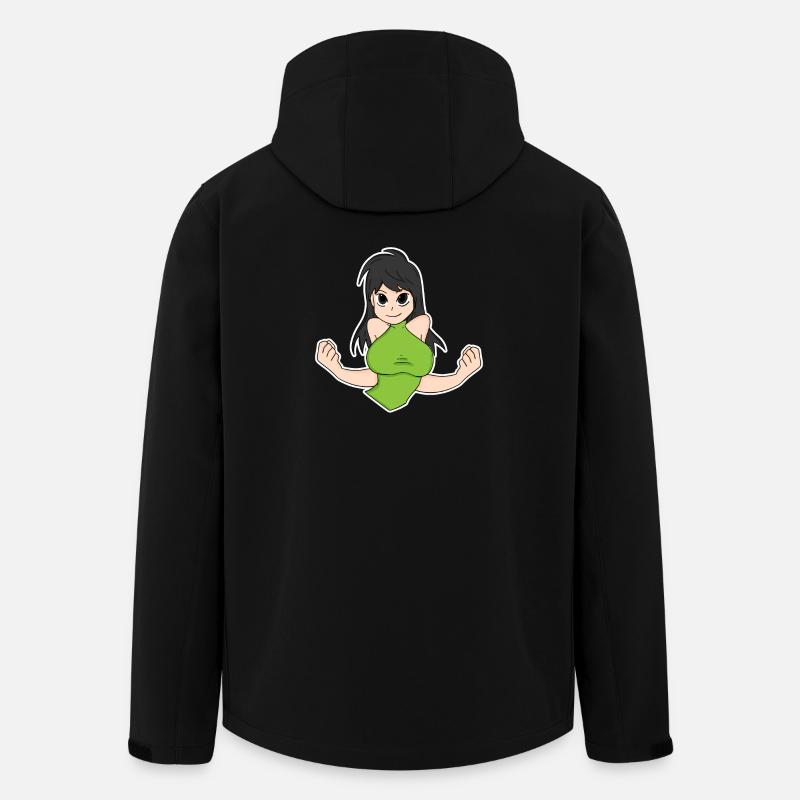 Anime - Veste softshell homme en polyester recyclé Stanley/Stella - noir