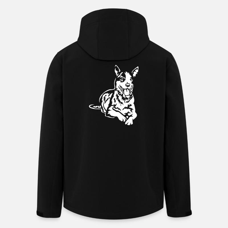 Australian Cattle Dog "Black Edition" - Men’s Recycled Softshell Jacket by Stanley/Stella - black