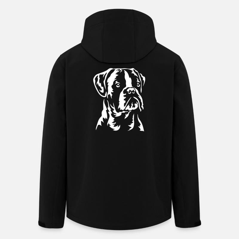 Boxer Head "Black Edition" - Men’s Recycled Softshell Jacket by Stanley/Stella - black