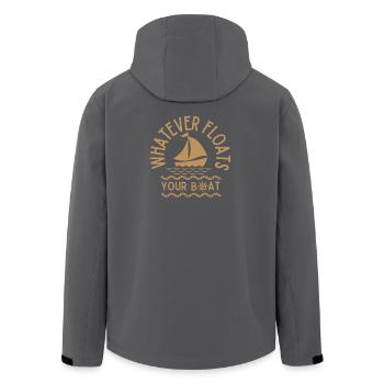 Whatever Floats Your Boat - Sailing Cruising Lover - Recycelte Männer Softshell-Jacke von Stanley/Stella - Schwarz - Hinten - AI Model Male 185 light (185cm)