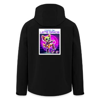 Dancing Girl - Come on let's Dance! - Men’s Recycled Softshell Jacket by Stanley/Stella - black - Back - AI Model Male 185 light (185cm)