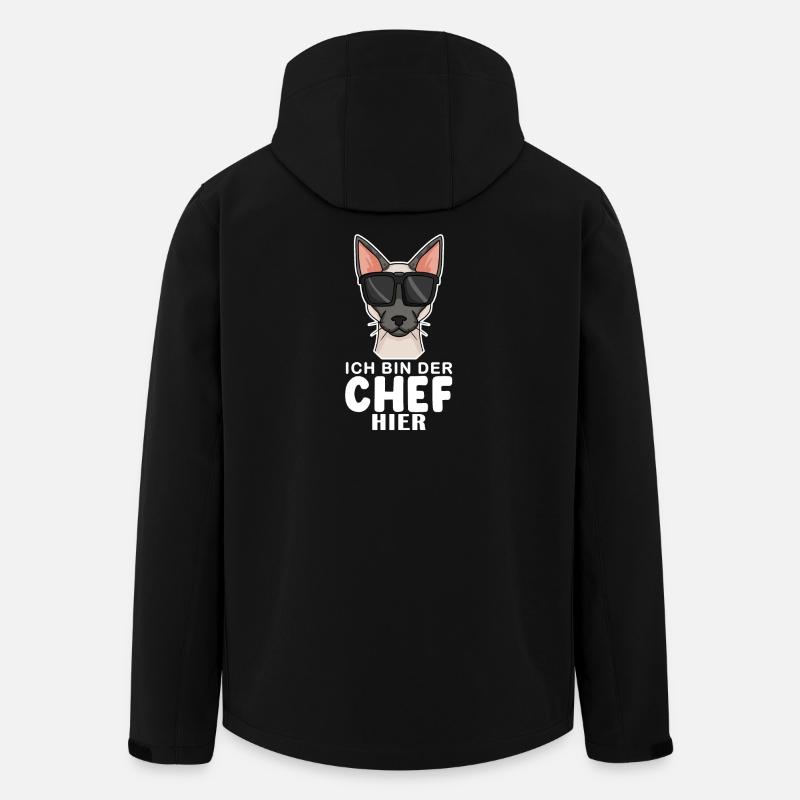 coole Katze - Siamkatze Spruch - Recycelte Männer Softshell-Jacke von Stanley/Stella - Schwarz