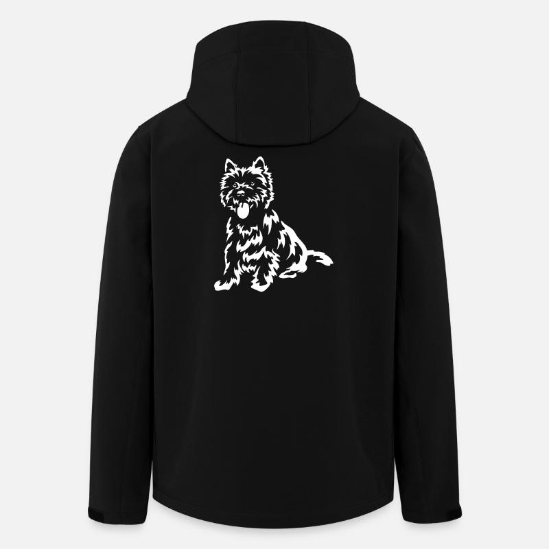 Cairn Terrier "Black Edition" - Men’s Recycled Softshell Jacket by Stanley/Stella - black