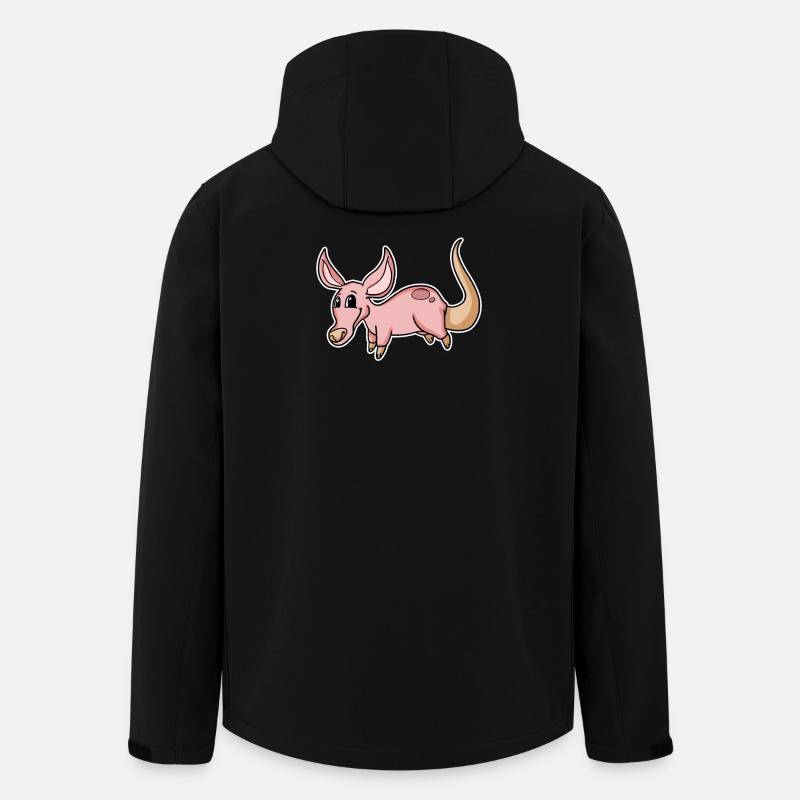 Erdferkel - Recycelte Männer Softshell-Jacke von Stanley/Stella - Schwarz