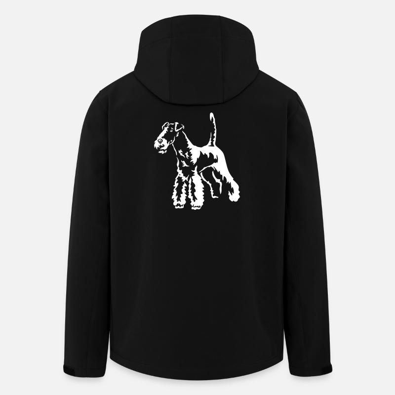 Foxterrier "Black Edition" - Recycelte Männer Softshell-Jacke von Stanley/Stella - Schwarz