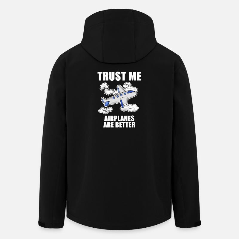 Flugzeuge Flugzeug Pilot Geschenk - Recycelte Männer Softshell-Jacke von Stanley/Stella - Schwarz