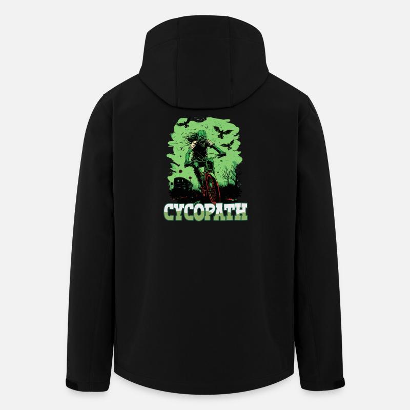Mountainbike Zombie Cycopath - Recycelte Männer Softshell-Jacke von Stanley/Stella - Schwarz