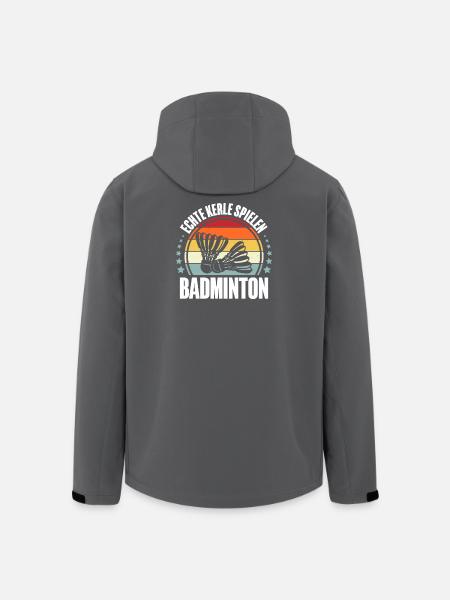 Badminton - Recycelte Männer Softshell-Jacke von Stanley/Stella - Schwarz