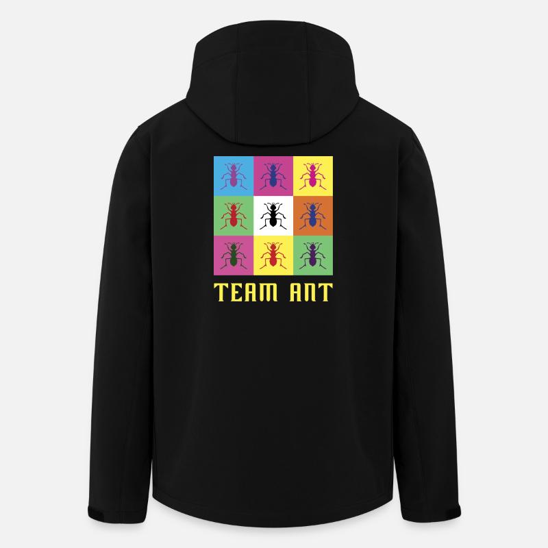 Team Ant - Men’s Recycled Softshell Jacket by Stanley/Stella - black