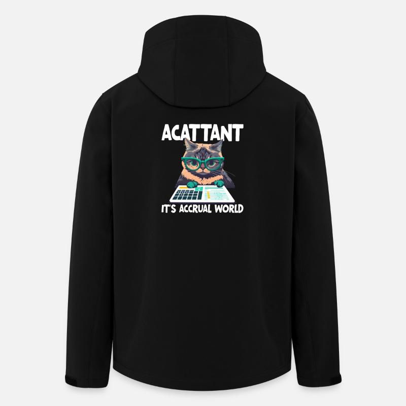 Buchhalter arbeiten ihr Vermögen ab - Recycelte Männer Softshell-Jacke von Stanley/Stella - Schwarz
