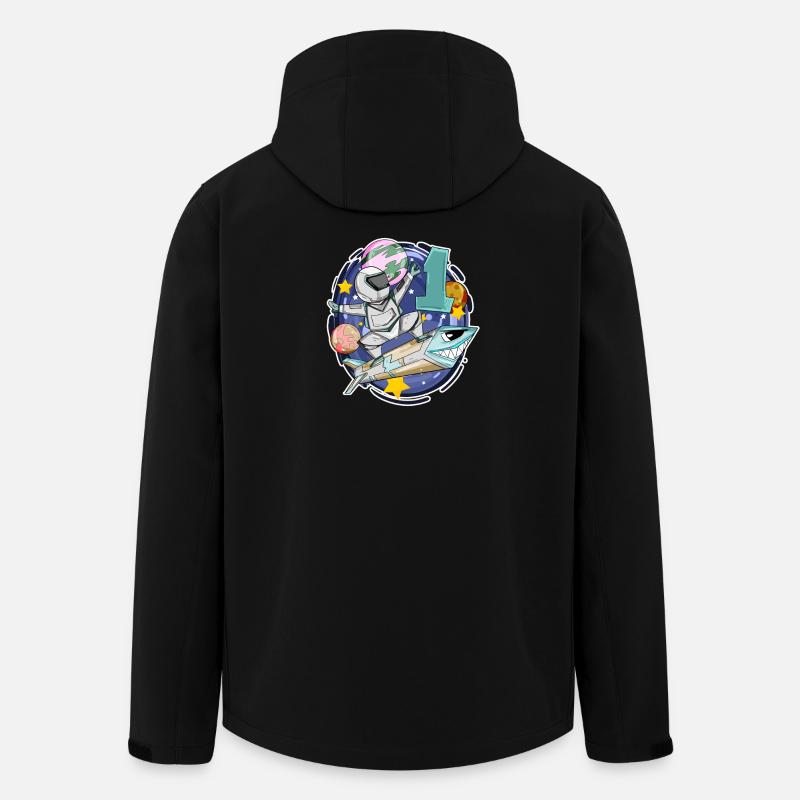 1 Jahr alt - Einschulung - Gewinner - Recycelte Männer Softshell-Jacke von Stanley/Stella - Schwarz