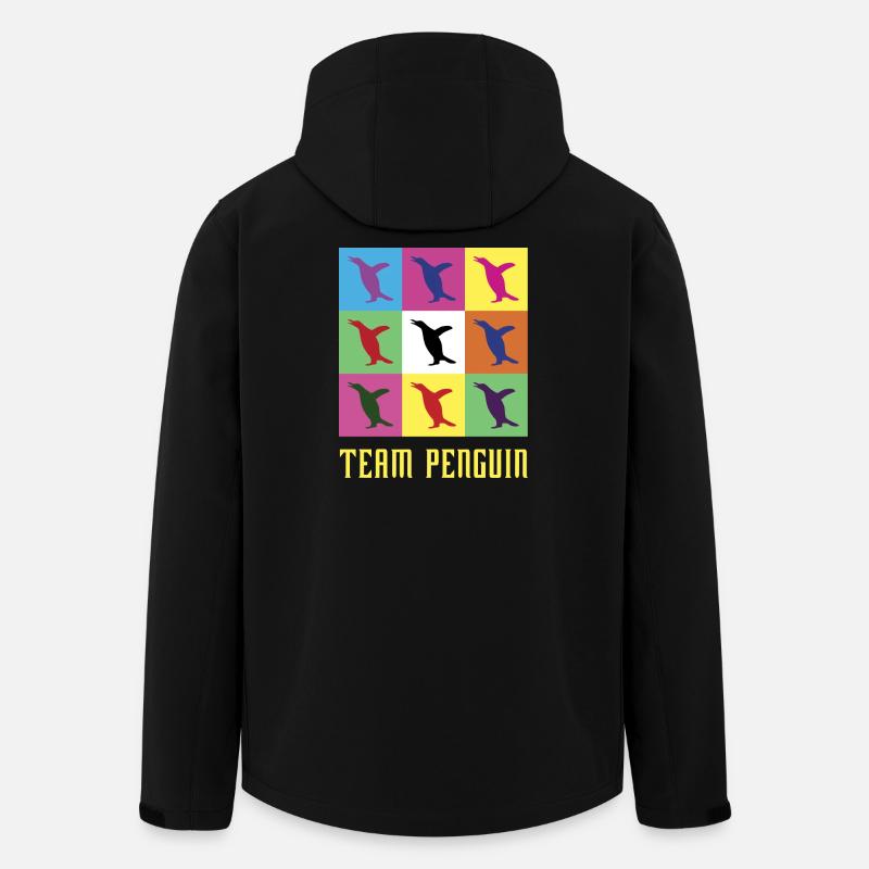 Team Penguin - Men’s Recycled Softshell Jacket by Stanley/Stella - black