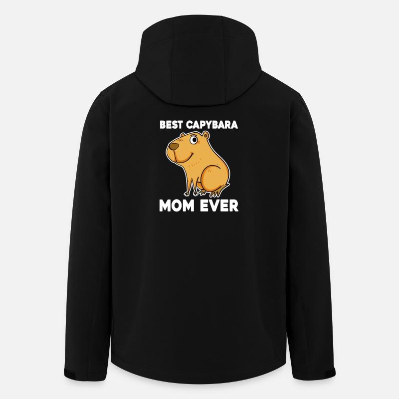 Capybara Mama Wasserschwein - Men’s Recycled Softshell Jacket by Stanley/Stella - black