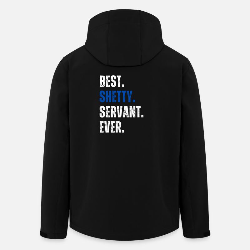 ! Best Shetty Servant Ever Lettering - Men’s Recycled Softshell Jacket by Stanley/Stella - black