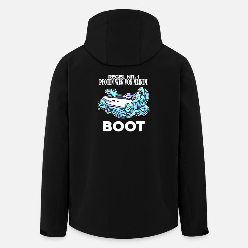 Boote Motorboot - Recycelte Männer Softshell-Jacke von Stanley/Stella - Schwarz