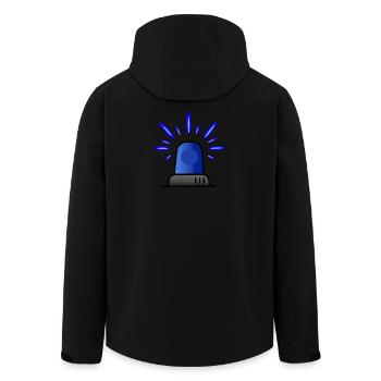 Blue light siren - Men’s Recycled Softshell Jacket by Stanley/Stella - black - Back - AI Model Male 185 light (185cm)