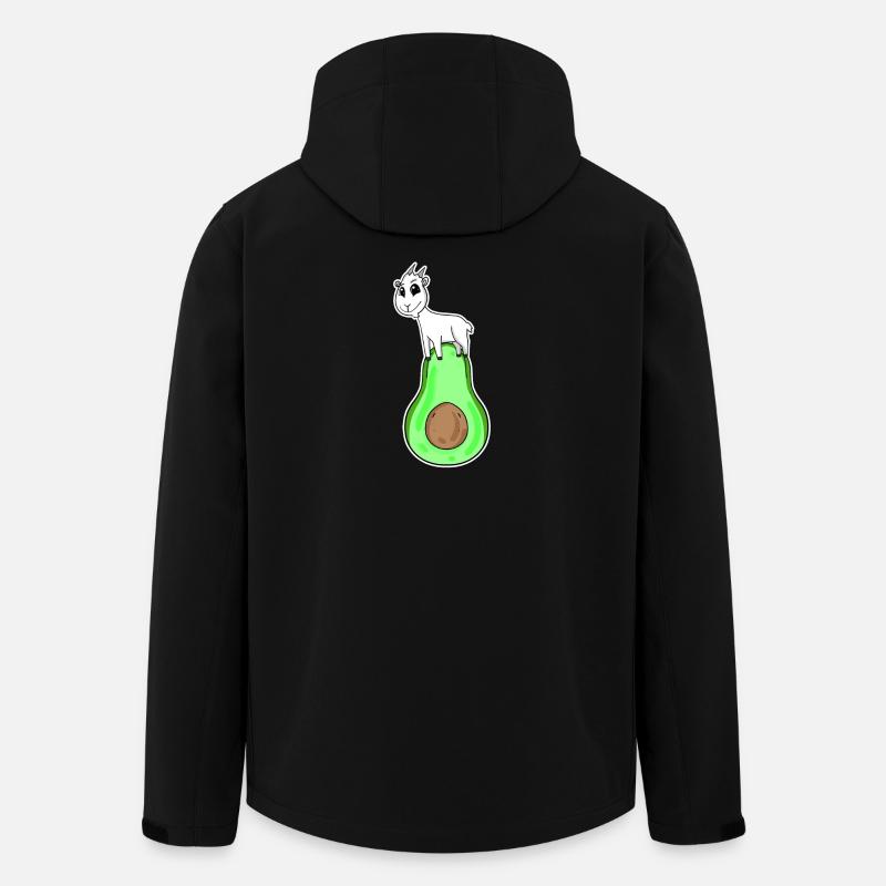 Ziegenbock auf Avocado - Recycelte Männer Softshell-Jacke von Stanley/Stella - Schwarz