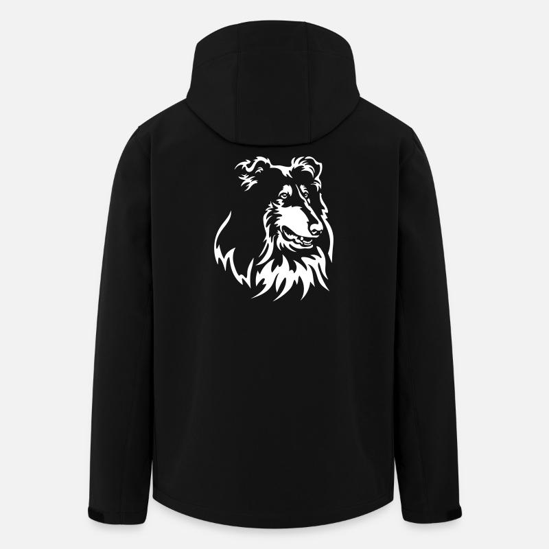 Collie Head "Black Edition" - Men’s Recycled Softshell Jacket by Stanley/Stella - black