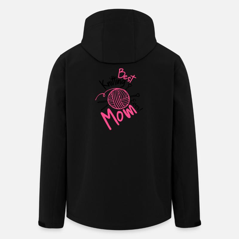 Beste Strickmutter aller Zeiten - Recycelte Männer Softshell-Jacke von Stanley/Stella - Schwarz