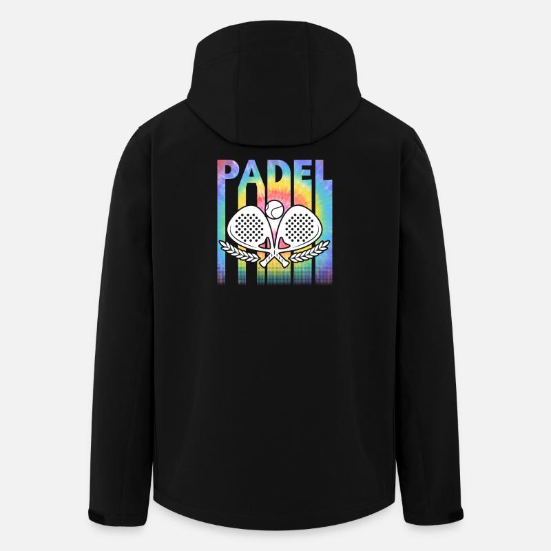 Padel Tennis Bunt - Recycelte Männer Softshell-Jacke von Stanley/Stella - Schwarz