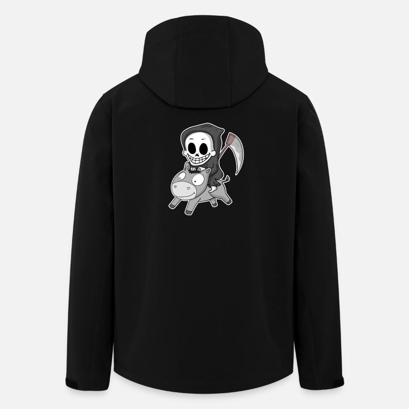 Sensenmann Esel - Recycelte Männer Softshell-Jacke von Stanley/Stella - Schwarz
