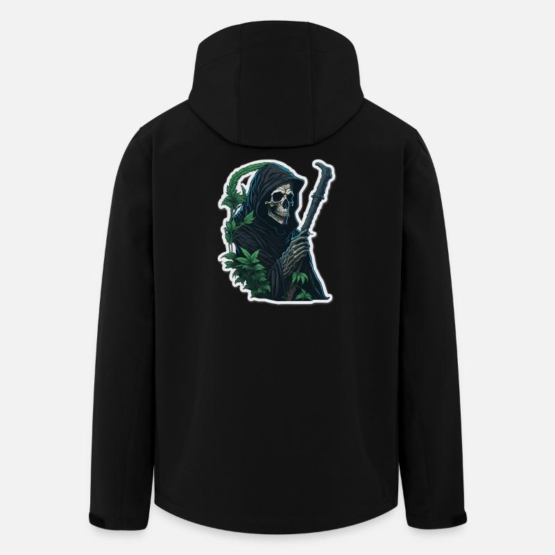 Grim Reaper with grass - Men’s Recycled Softshell Jacket by Stanley/Stella - black