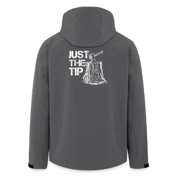 Axtwerfen Nur Die Spitze Axtflüsterer Vintage - Recycelte Männer Softshell-Jacke von Stanley/Stella - Anthrazit - Hinten - AI Model Male 185 light (185cm)