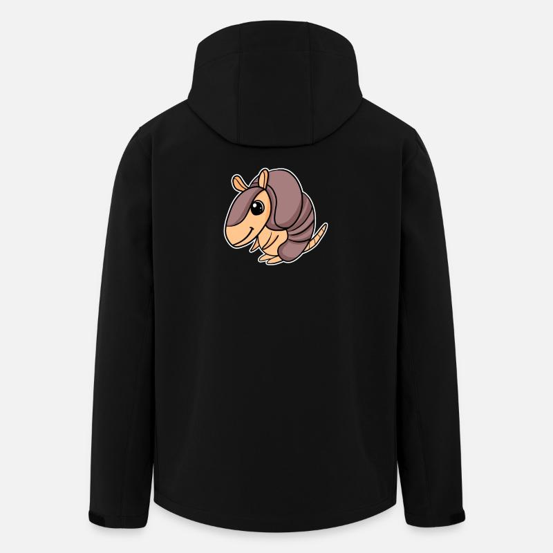 Armadillos Gürteltier - Recycelte Männer Softshell-Jacke von Stanley/Stella - Schwarz
