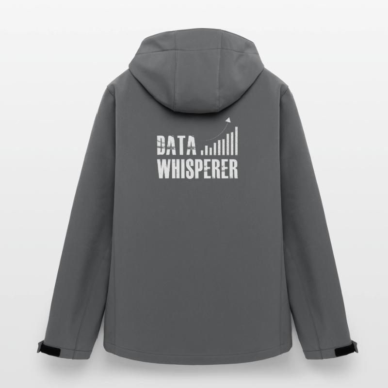 Data Whisperer Science Analyst Software Engineer Men’s Recycled Softshell Jacket Discoverer by Stanley/Stella