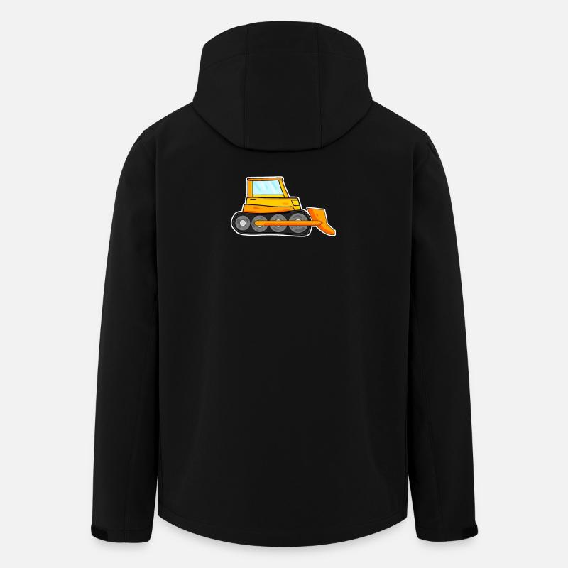 Bagger Baustelle Baggerfahrer - Recycelte Männer Softshell-Jacke von Stanley/Stella - Schwarz