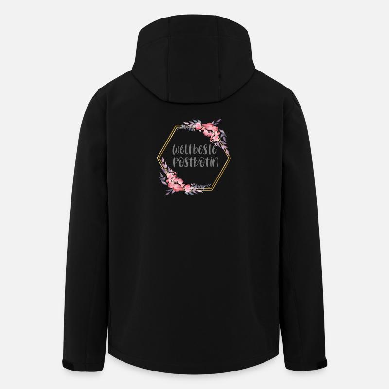 Weltbeste Postbotin Post Beruf Geschenk - Recycelte Männer Softshell-Jacke von Stanley/Stella - Schwarz