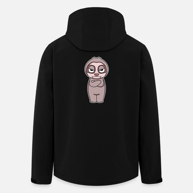 Keine Lust - Faultier - Verschränkte Arme - Recycelte Männer Softshell-Jacke von Stanley/Stella - Schwarz