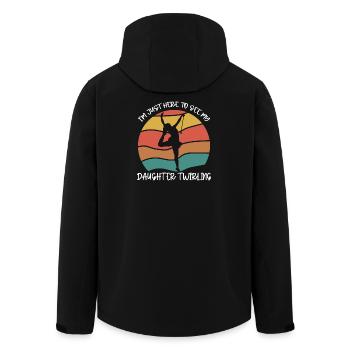 Bâton Twirling Staff Juggling Gymnastics with Staff - Men’s Recycled Softshell Jacket by Stanley/Stella - black - Back - AI Model Male 185 light (185cm)