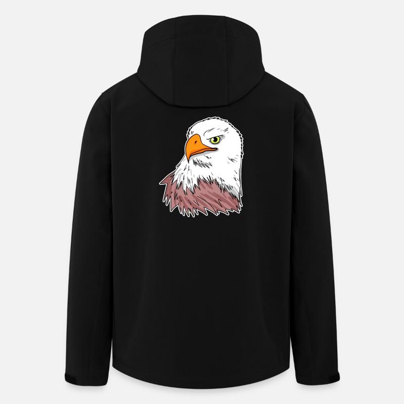 Eagle Bird - Men’s Recycled Softshell Jacket by Stanley/Stella - black