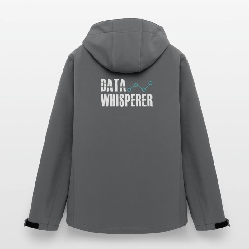 Data Whisperer Science Analyst Software Engineer Men’s Recycled Softshell Jacket Discoverer by Stanley/Stella