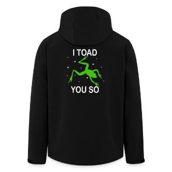 Je déteste dire que je te crapauds tellement - Veste softshell homme en polyester recyclé Stanley/Stella - noir - Dos - AI Model Male 185 light (185cm)