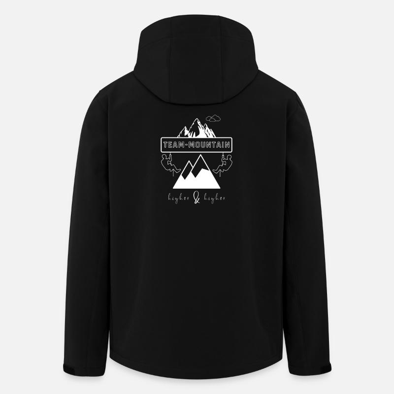 Team Mountain Mountain Adventure - Men’s Recycled Softshell Jacket by Stanley/Stella - black